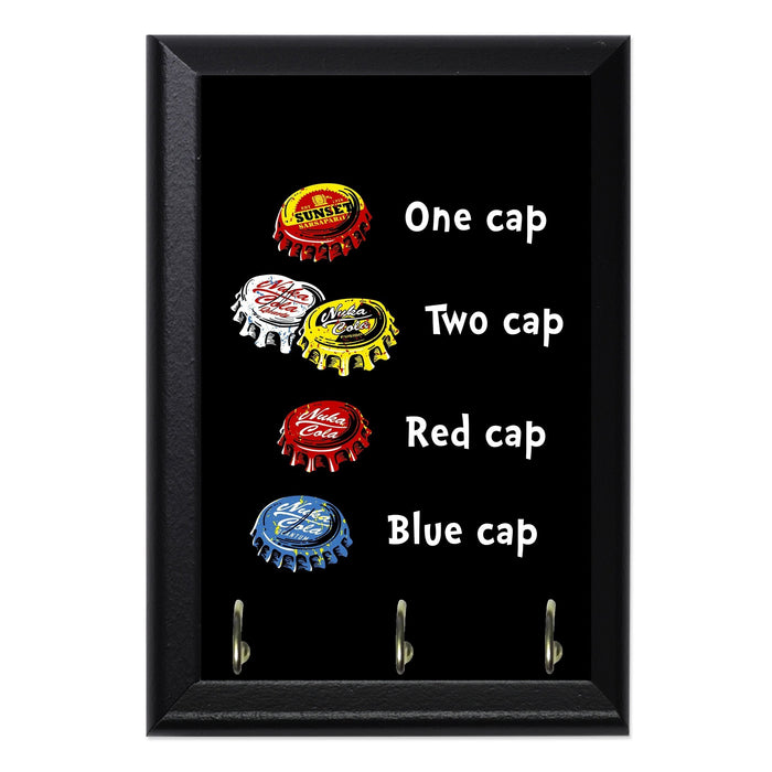 Bottle Caps Fever Key Hanging Wall Plaque - 8 x 6 / Yes