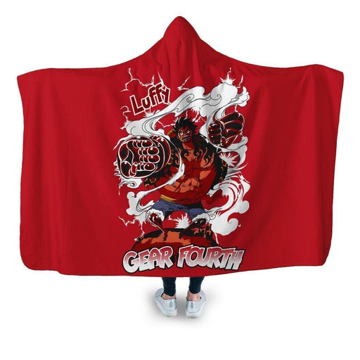 Boundman Luffy Hooded Blanket - Adult / Premium Sherpa