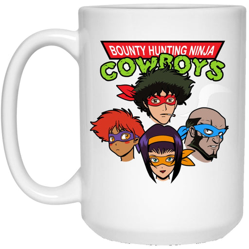 Bounty Hunting Ninja Cowboys 15 oz. Mug - White / One Size