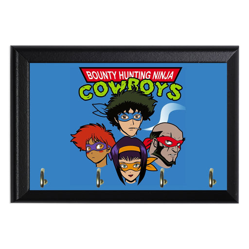 Bounty Hunting Ninja Cowboys Key Hanging Plaque - 8 x 6 / Yes