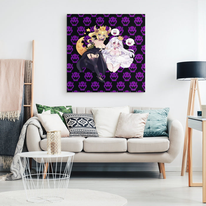 Bowsette and Princess Boo Canvas Wrap
