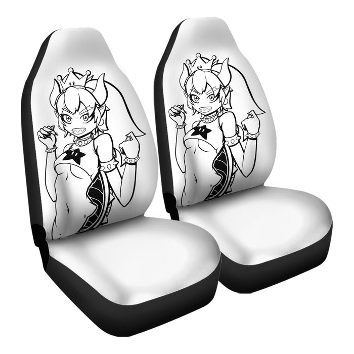 bowsette black Car Seat Covers - One size