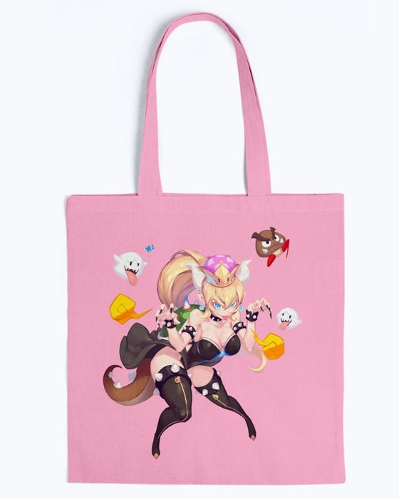 Bowsette Canvas Promo Tote - Pink / M