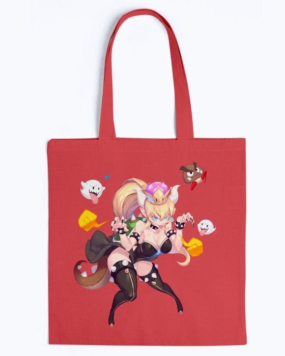 Bowsette Canvas Promo Tote - Red / M