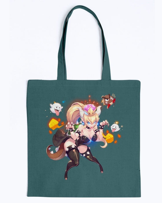 Bowsette Canvas Tote - Forest / M