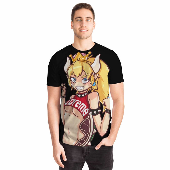 Bowsette Unisex All Over Print T-Shirt - T-shirt | Nurd Tyme Nurdtyme LLC Bowsette Unisex All Over Print T-Shirt - T-shirt | Nurd Tyme Nurdtyme LLC