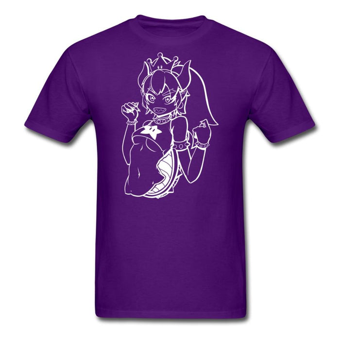 Bowsette White Unisex Classic T-Shirt - purple / S