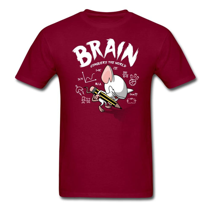 Brain Vs The World Unisex Classic T-Shirt - burgundy / S