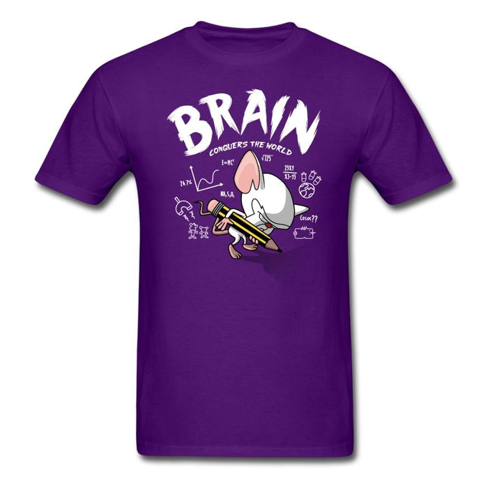 Brain Vs The World Unisex Classic T-Shirt - purple / S