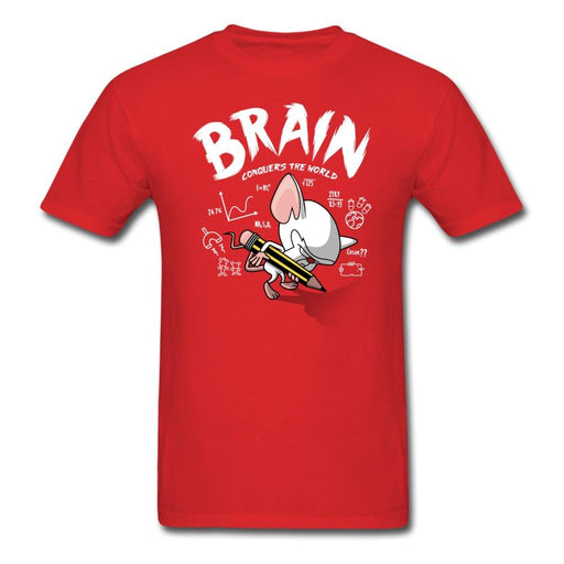 Brain Vs The World Unisex Classic T-Shirt - red / S