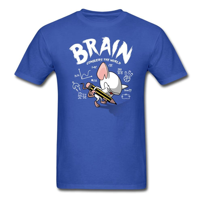 Brain Vs The World Unisex Classic T-Shirt - royal blue / S