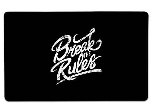 Break The Rules Large Mouse Pad