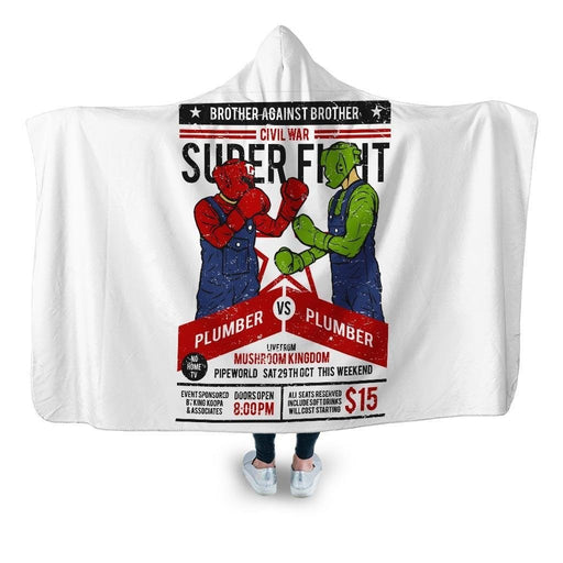 Brother Against Hooded Blanket - Adult / Premium Sherpa