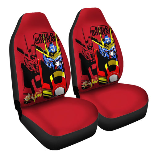Build Burning Gundam Car Seat Covers - One size