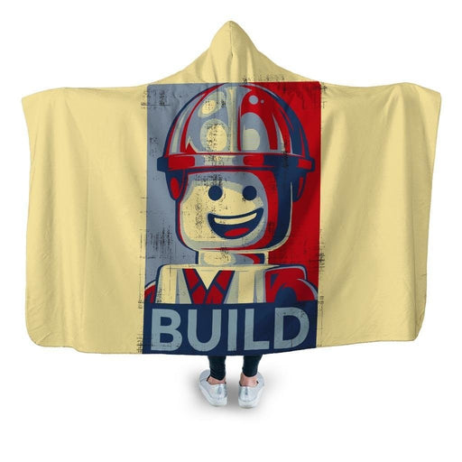 Build Hooded Blanket - Adult / Premium Sherpa