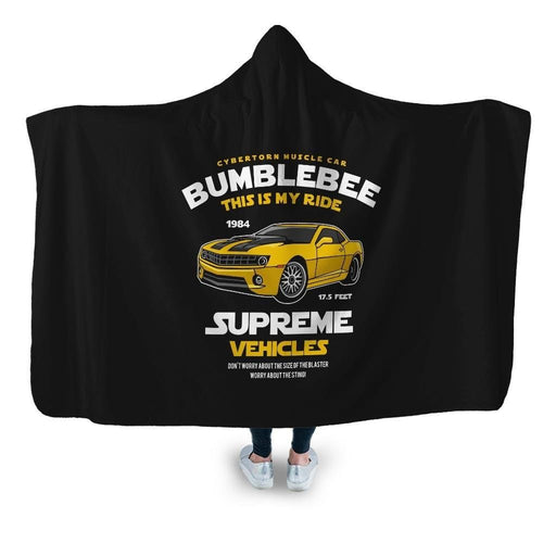 Bumblebee Hooded Blanket - Adult / Premium Sherpa