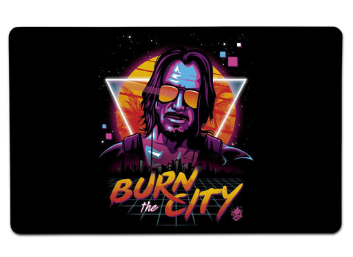 Burn the City Large Mouse Pad