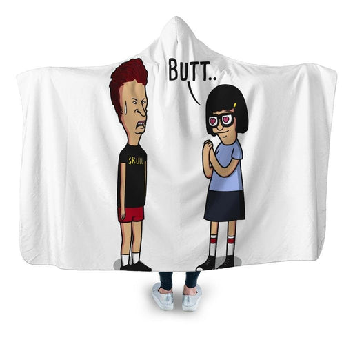 Butt.. Hooded Blanket - Adult / Premium Sherpa