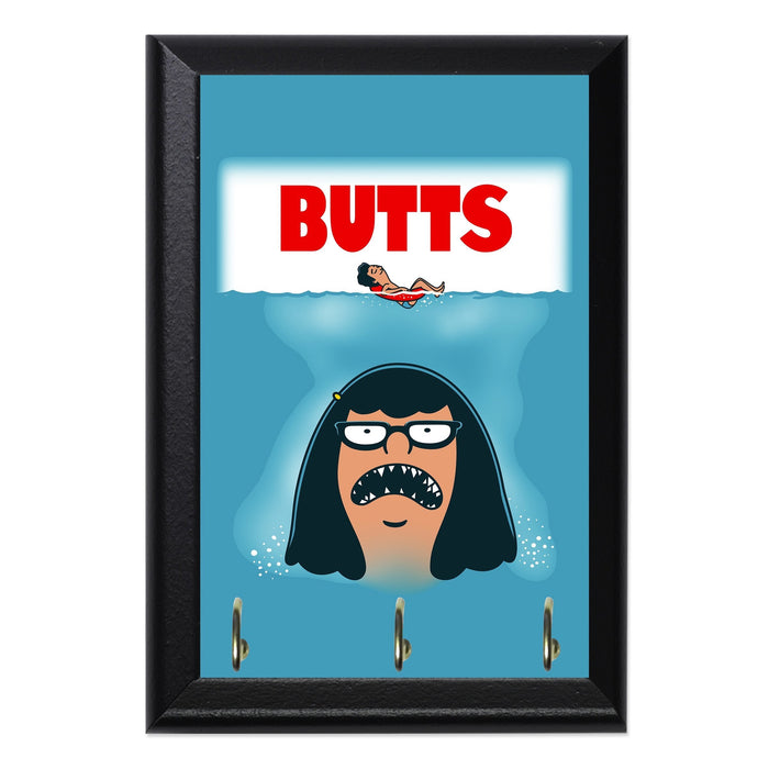 Butts Jaws Key Hanging Plaque - 8 x 6 / Yes