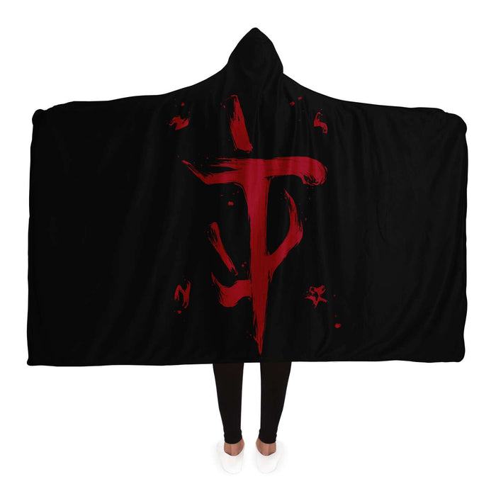 Doom Slayer Symbol Hooded Blanket - Adult / Premium Sherpa