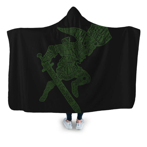 Calinkraphy Hooded Blanket - Adult / Premium Sherpa