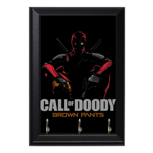 Call Of Doody Wall Plaque Key Holder - 8 x 6 / Yes