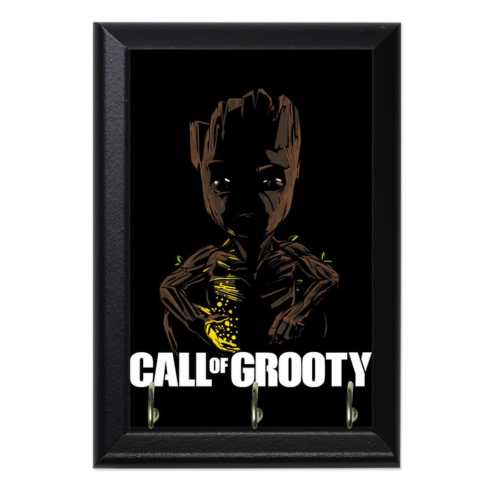 Call Of Grooty Wall Plaque Key Holder - 8 x 6 / Yes