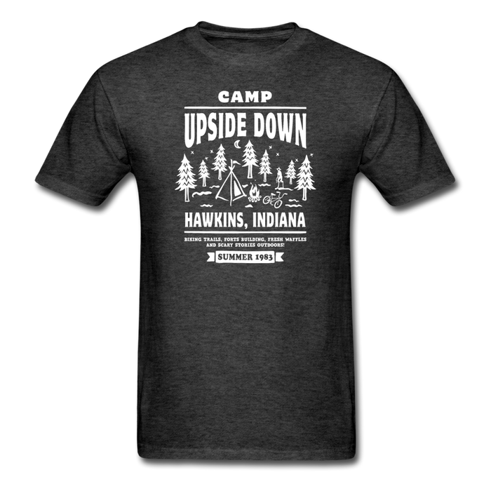Camp Upside Down Unisex Classic T-Shirt - heather black / S