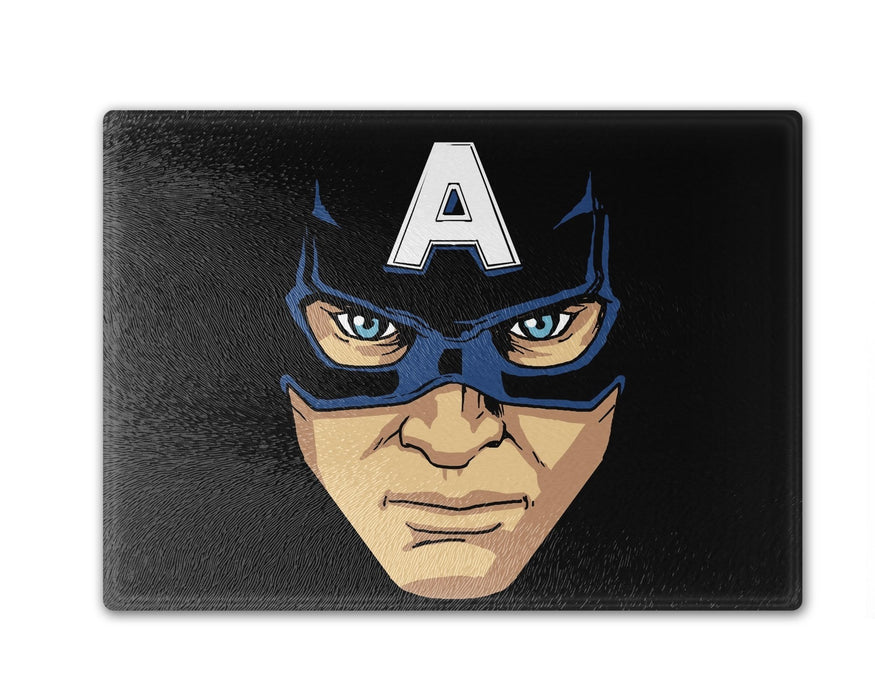 Captain America Mask Cutting Board