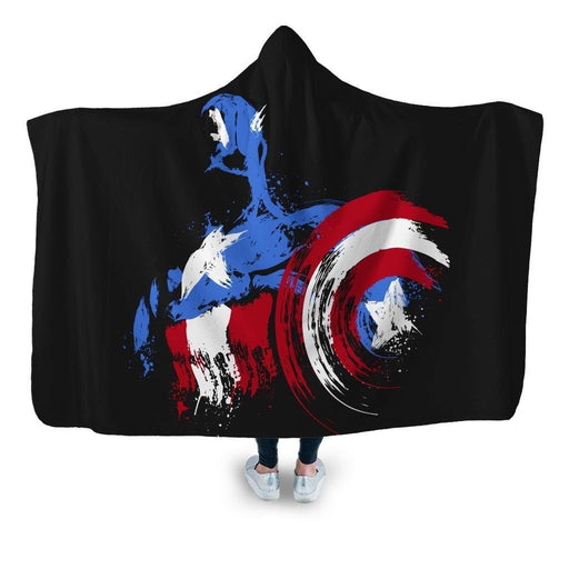 Captain Is Coming Hooded Blanket - Adult / Premium Sherpa