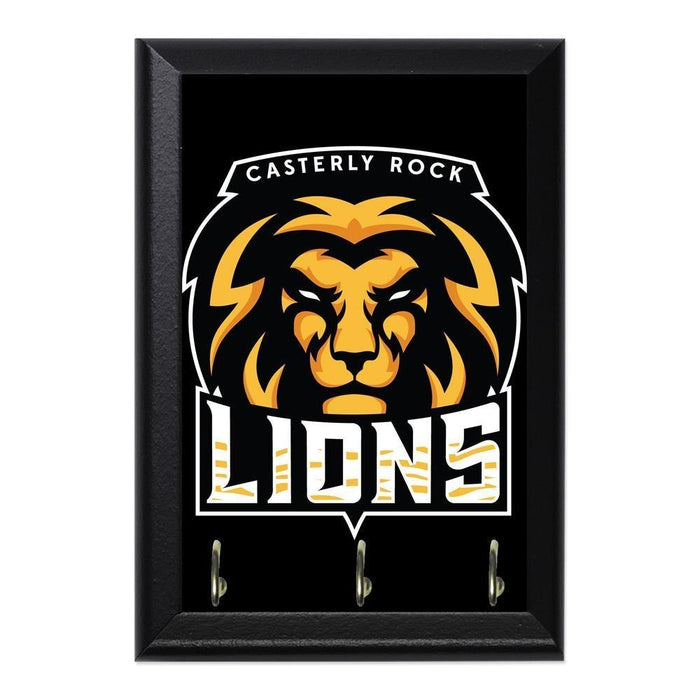 Casterly Rock Lions Decorative Wall Plaque Key Holder Hanger - 8 x 6 / Yes