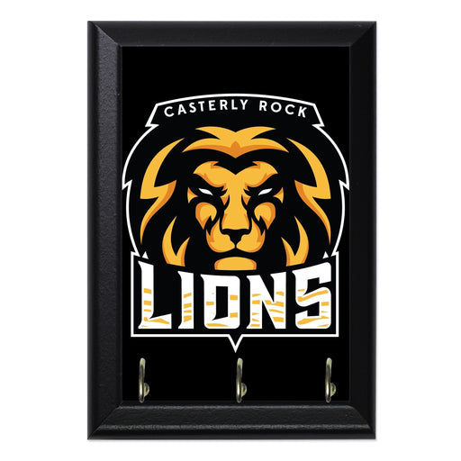 Casterly Rock Lions Wall Plaque Key Holder - 8 x 6 / Yes