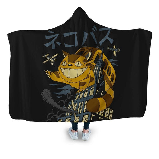 Cat Bus Kong Hooded Blanket