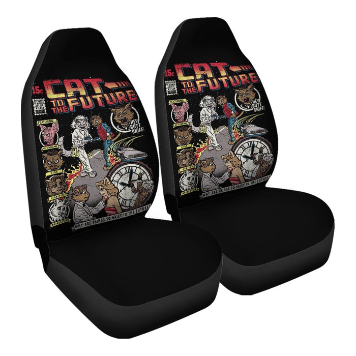 Cat To The Future Car Seat Covers - One size