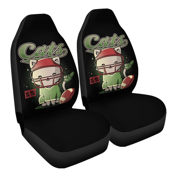 Cats Football Car Seat Covers - One size