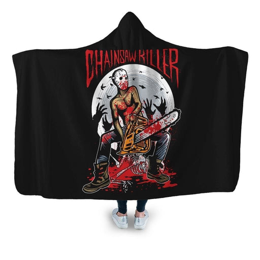 Chainsaw Killer Hooded Blanket - Adult / Premium Sherpa