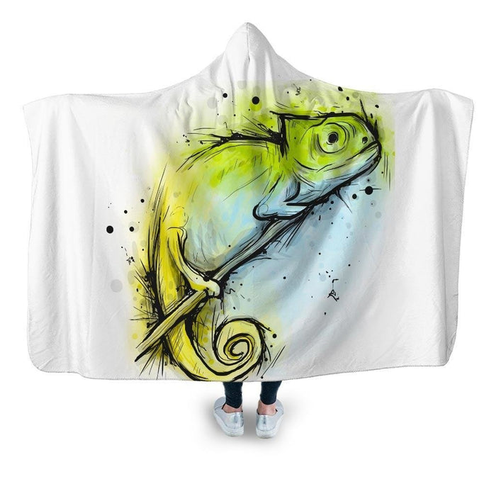 Chameleon Ink Hooded Blanket - Adult / Premium Sherpa