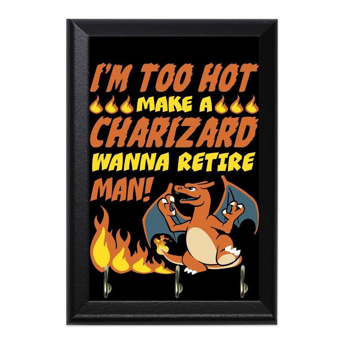 Charizard Uptown Funk Decorative Wall Plaque Key Holder Hanger - 8 x 6 / Yes