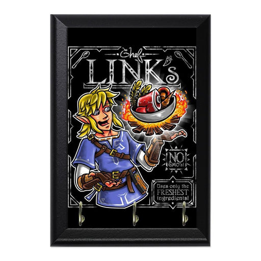 Chef Link Decorative Wall Plaque Key Holder Hanger - 8 x 6 / Yes