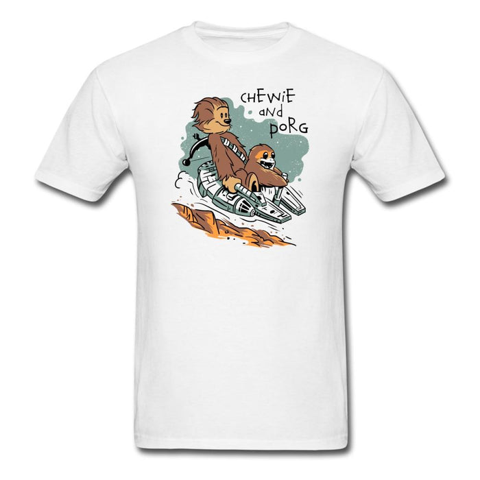 Chewie And Porg Unisex Classic T-Shirt - white / S