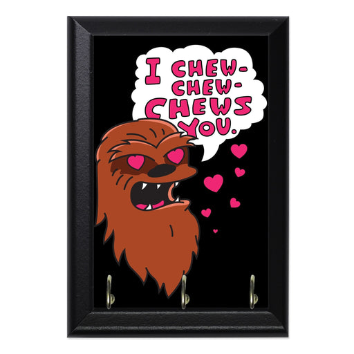 Chews You Wall Plaque Key Holder - 8 x 6 / Yes