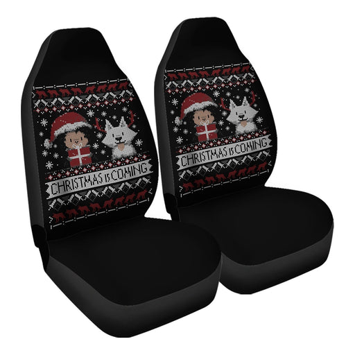 Christmas Is Coming Car Seat Covers - One size