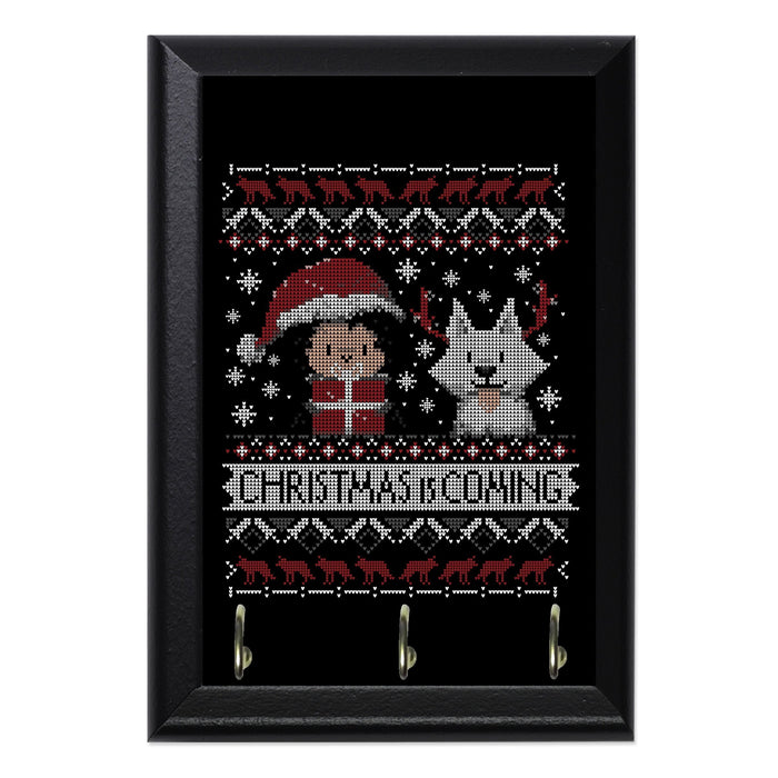 Christmas Is Coming Key Hanging Plaque - 8 x 6 / Yes