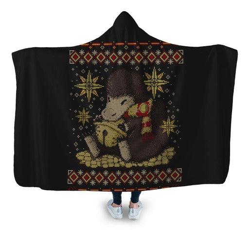 Christmas Niffler Hooded Blanket - Adult / Premium Sherpa