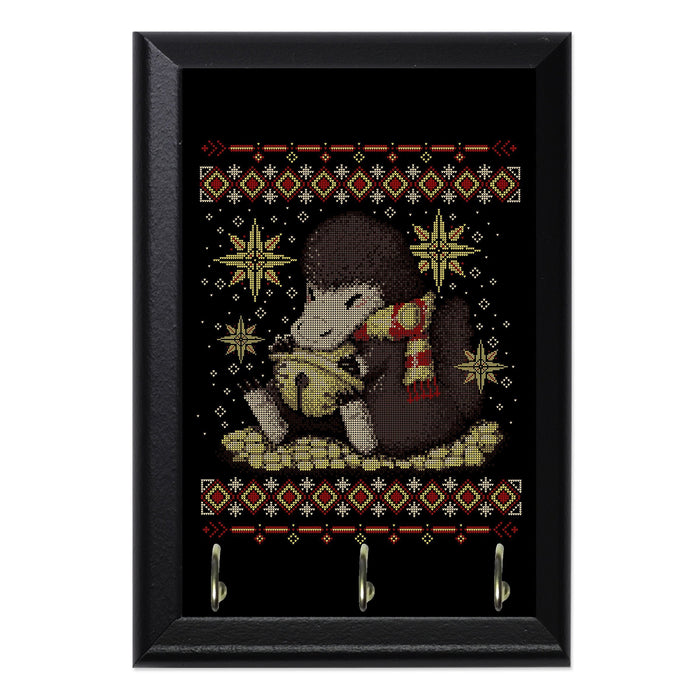 Christmas Niffler Key Hanging Plaque - 8 x 6 / Yes