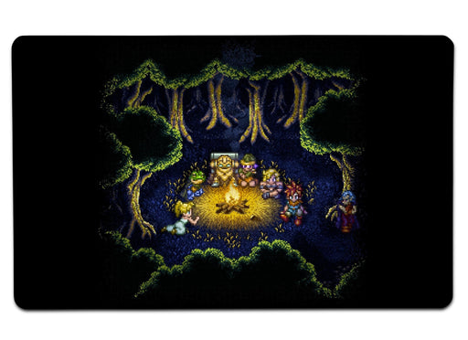 Chrono Camping Pixels Large Mouse Pad