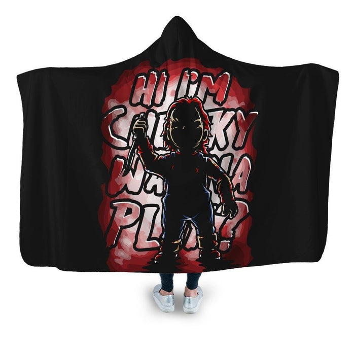 Chucky Silhouette Hooded Blanket - Adult / Premium Sherpa