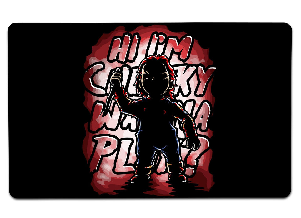 Chucky Silhouette Large Mouse Pad