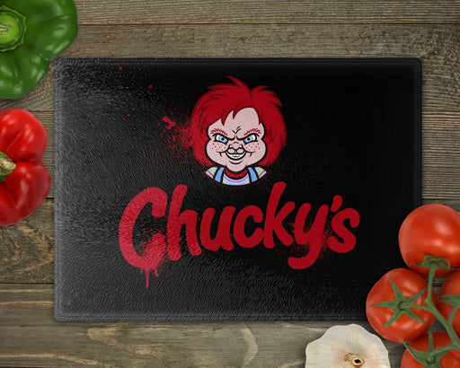 Chuckys Logo Blood Cutting Board