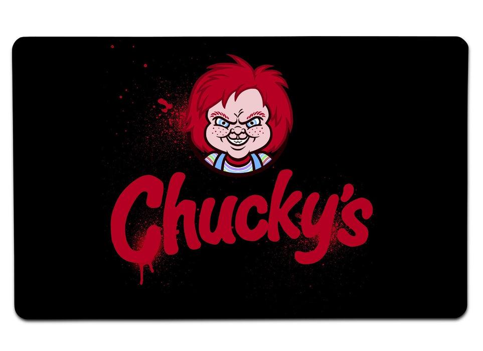 Chuckys Logo Blood Large Mouse Pad